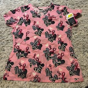 Scrubstar breast cancer top medium nwt